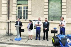 Villeneuve sur Lot La salle Mélanie inaugurée à la compagnie de gendarmerie