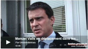 Manuel Valls en déplacement dans les Ardennes