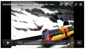 Vidéo Déraillement d'un train à Saint-Benoît  une reconstitution 3D de l'accident - 09 02